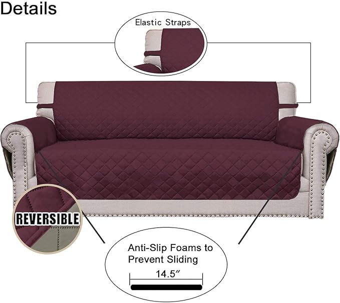 Easy-Going Reversible Loveseat Couch Cover - Image 3