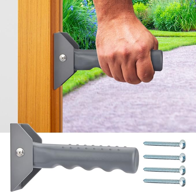 Flip Up Grab Bar for Doorway/Stairs Safety Assist Handles for Elderly Non-Slip by APDTEK