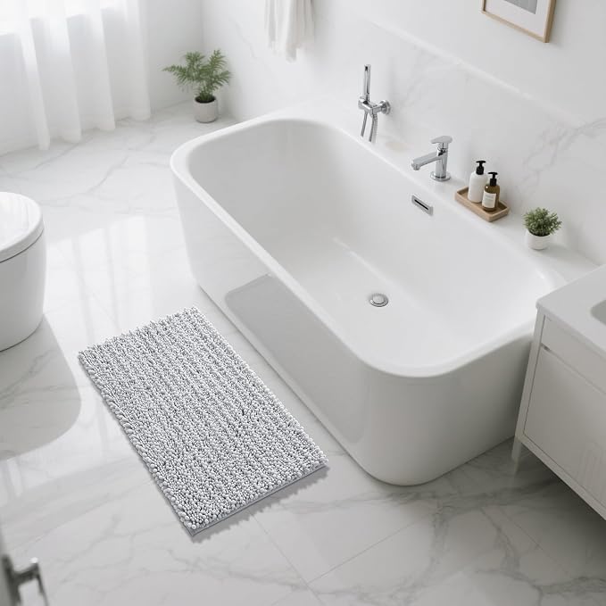 Yimobra Large Bathroom Rugs Non Slip Washable 36x24 Inch - Field & Grace