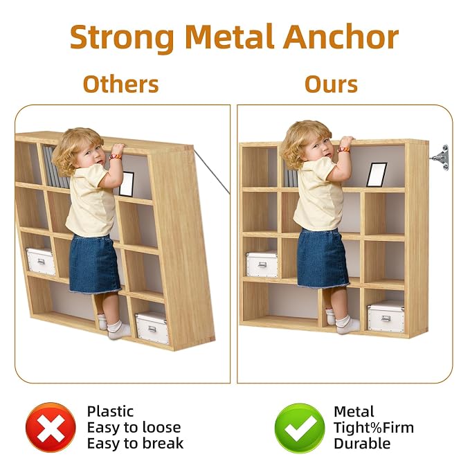 Furniture Anchors 10 Pack for Baby proofing and Furniture Wall Anchor, Wall - Image 5