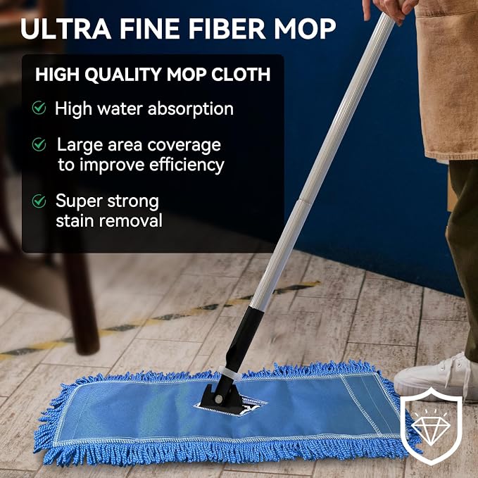 Commercial 24 Inch Dust Mop Head: Replacement Sweeper and Janitorial Industrial - Image 2