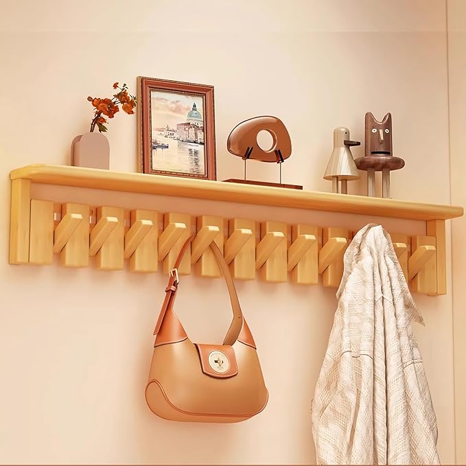 Wall Mounted Piano Key Hanger | Flip Style Hook | Entrance Wall Art Hook by FleiSleep