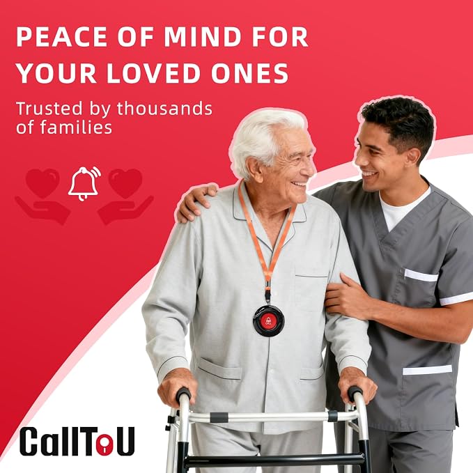 CallToU Wireless Caregiver Call Button Elderly Monitoring Alert Systems - Image 8