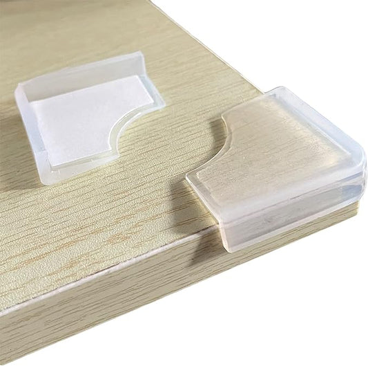 Food-Graded Silicone Clear Corner Protectors, Baby Proofing Table Edge Guards by Angloria
