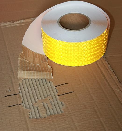 Yellow Reflective Tape Outdoor Waterproof 3 inch, High Visibility Hazard - Image 2