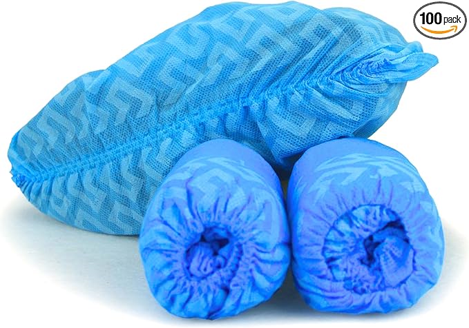 G & F Products Disposable Shoe Covers, Slip-Resistant Booties, Heavy-Duty by GFProducts