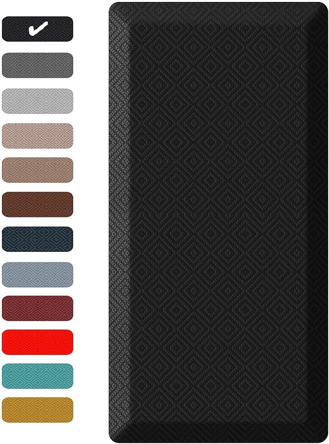 Ophanie Kitchen Mats for Floor, 3/4 inch Thick, 17x24 Anti Fatigue Cushioned Mat by Ophanie