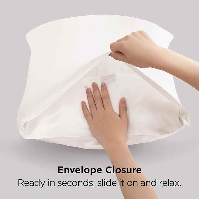 Bedsure Satin Pillowcase for Hair and Skin Queen