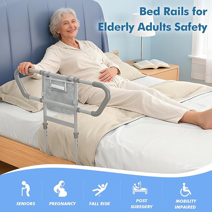 Bed Rail for Elderly Adults Safety – Bed Rails for Seniors Safety, Adjustable - Image 3