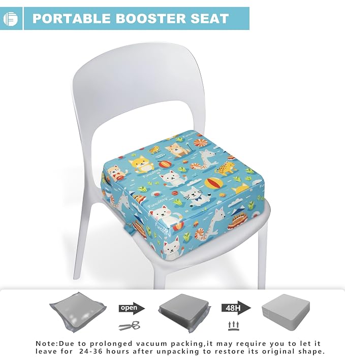 Toddler Booster Seat for Dining Table, Portable Booster Seat for Kitchen Chair - Image 4