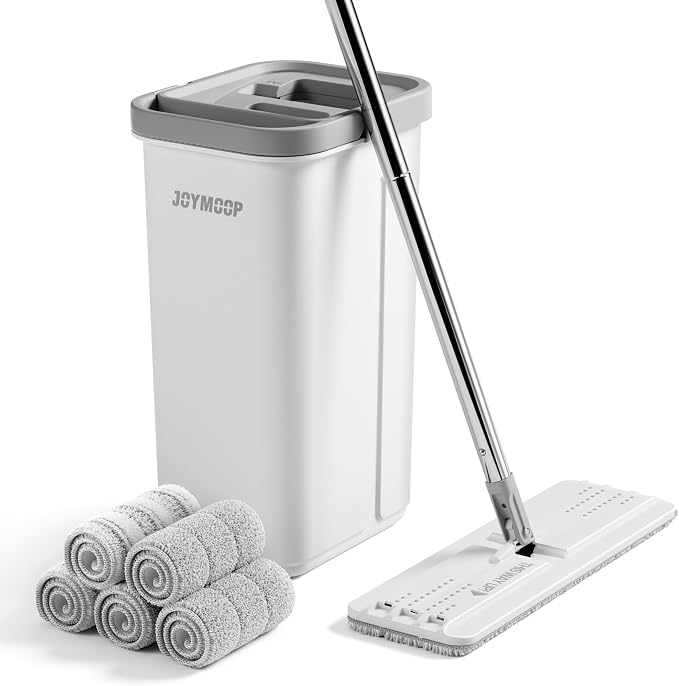 JOYMOOP Mop and Bucket with Wringer Set, Hands Free Flat Floor Mop and Bucket - Image 9