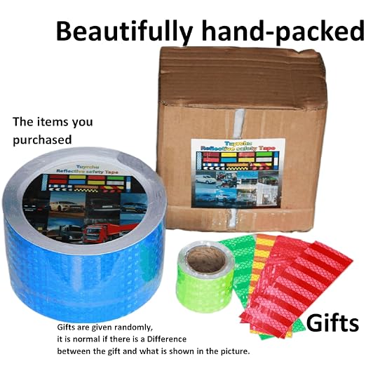 Industrial Reflective Tape Blue 4 inch Wide, Outdoor Waterproof Hazard - Image 4