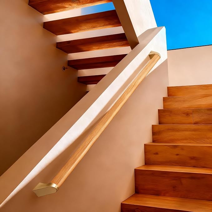6 FT Modern Aluminum Handrail Set - Image 8