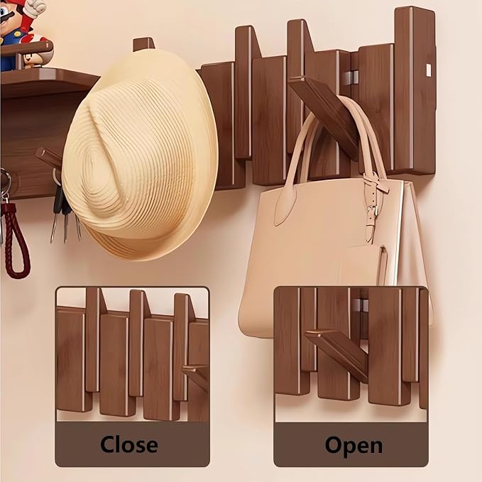Wall Mounted Piano Key Hanger | Flip Style Hook | Entrance Wall Art Hook - Image 6