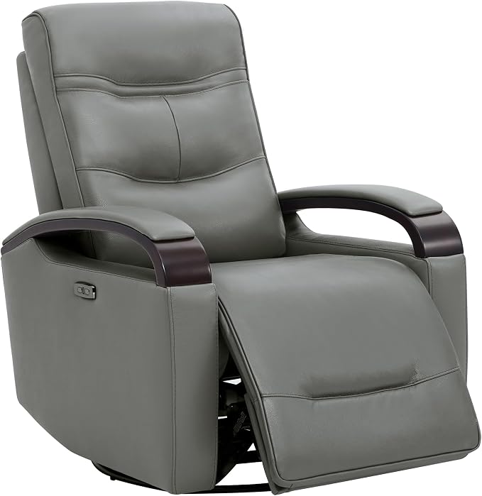 CHITA Genuine Leather Power Swivel Glider Rocker Recliner, FSC Certified Mid by CHITALIVING