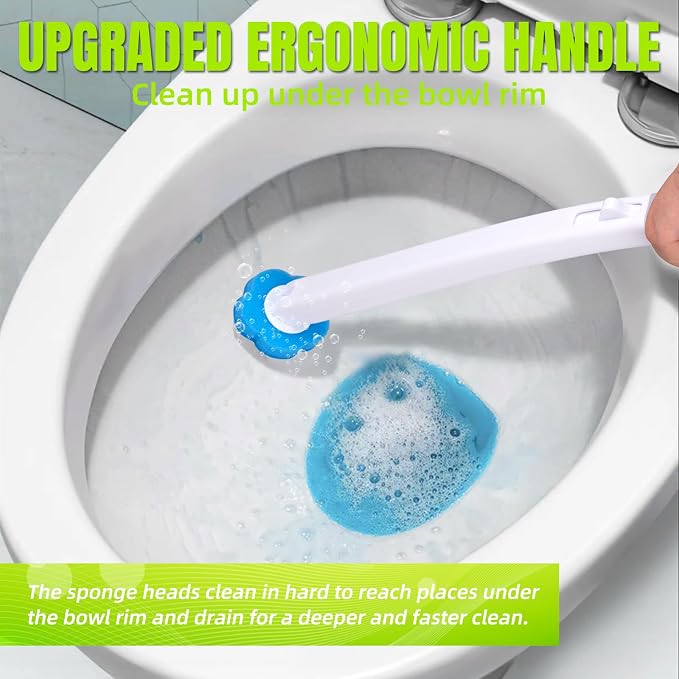 KOKL Disposable Toilet Brush, Toilte Wand Kit, Toilet Bowl Cleaner Brush - Image 4