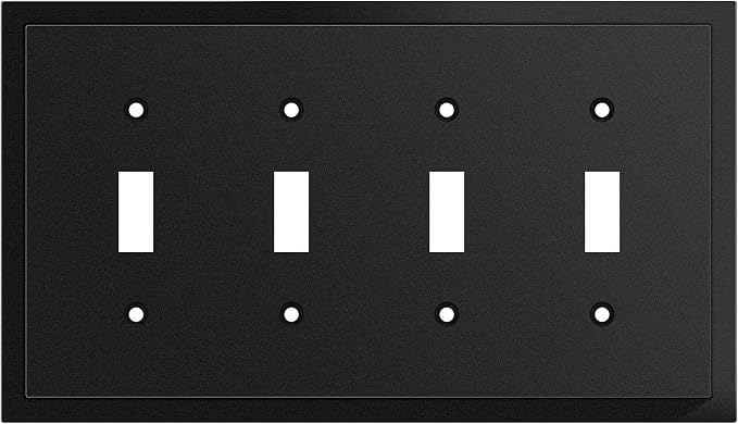Henne Bery Modern Edge Decorative Wall Plate Switch Plate Outlet Cover by HenneBery