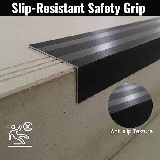Aluminum Stair Nosing 36" – Heavy-Duty Stair Edge Protector, Non-Slip Stair - Image 7