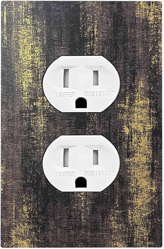 Outlet Covers Vintage Industrial Rusty Metallic 1 Gang Duplex Light Switch by Unknown