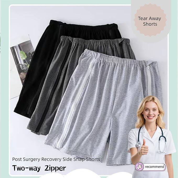 Bedridden Patient Clothing, Full Open Patients Care Trousers, Unisex Fracture - Image 7