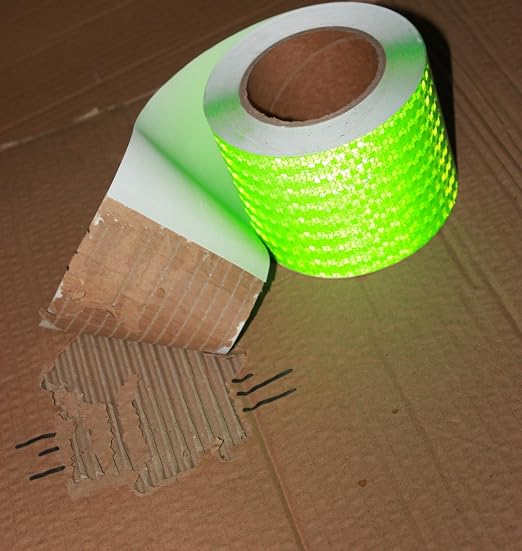 Green Reflective Tape 4 inch Wide, Outdoor Waterproof Hazard Conspicuity - Image 2