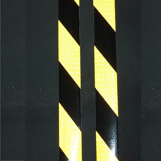 Yellow Black Reflective Tape Outdoor Waterproof 1 inch X 166 feet, High - Image 3