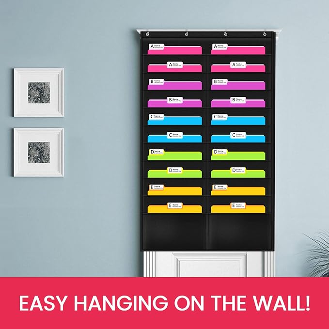 Godery Folder Pocket Chart, Cascading Wall Organizer - Image 2