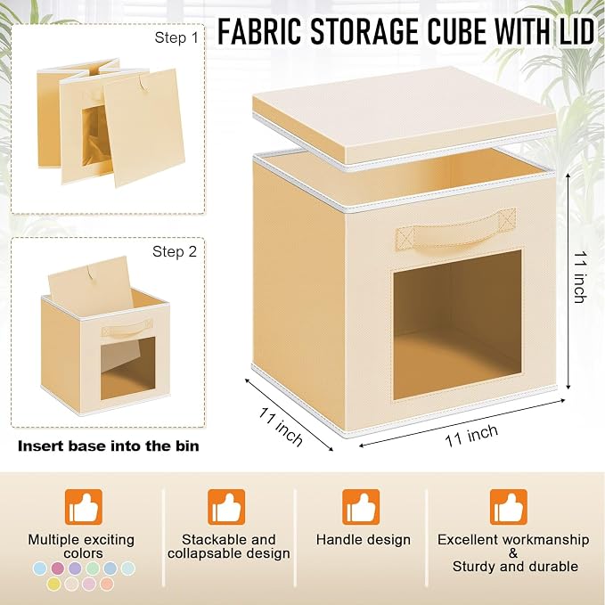 10 Pcs Fabric Storage Cube - Image 3