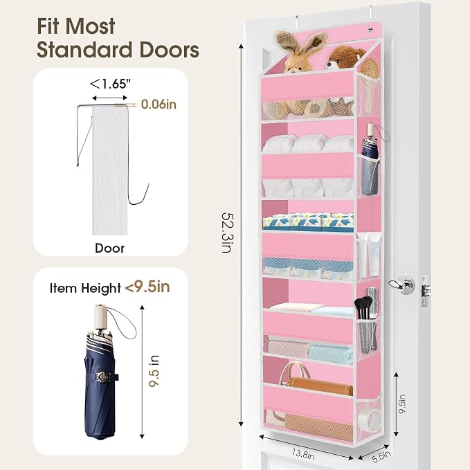 5-Tier Over The Door Organizer Hanging Storage Organizers - Image 2