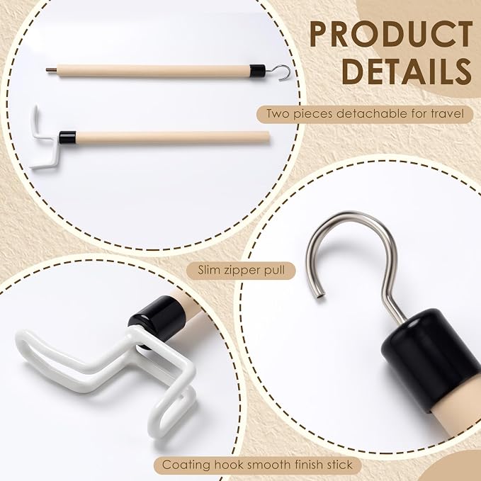 Geelin 4 Pcs 27'' Long Dressing Stick - Image 2