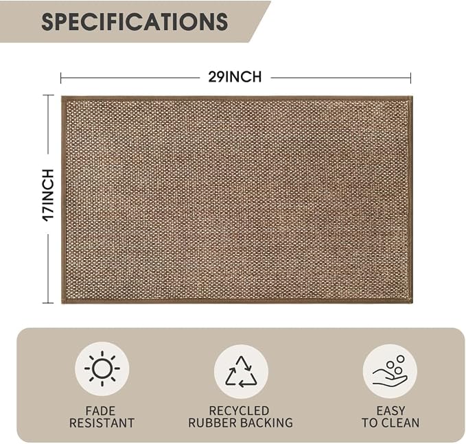 Artoid Mode Washable Kitchen Rugs and Mats Doormat Non Skid, Absorbent Rugs - Image 6