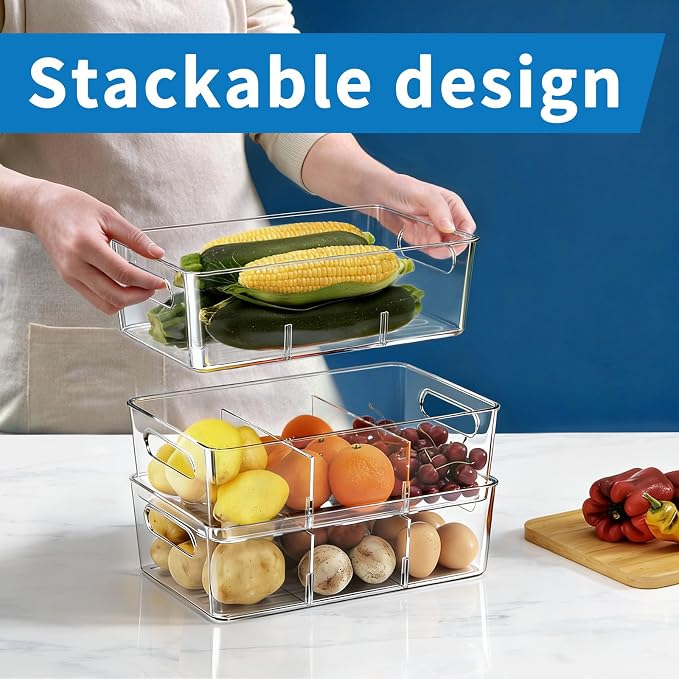 10 Pack Pantry Organizers and Storage, Fridge Organization and Storage - Image 5