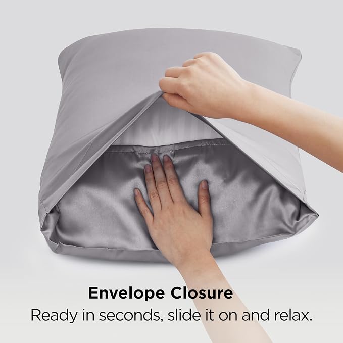 Bedsure Satin Pillowcases, Similar to Silk Pillowcase 2 Pack, Cooling Pillow - Image 8