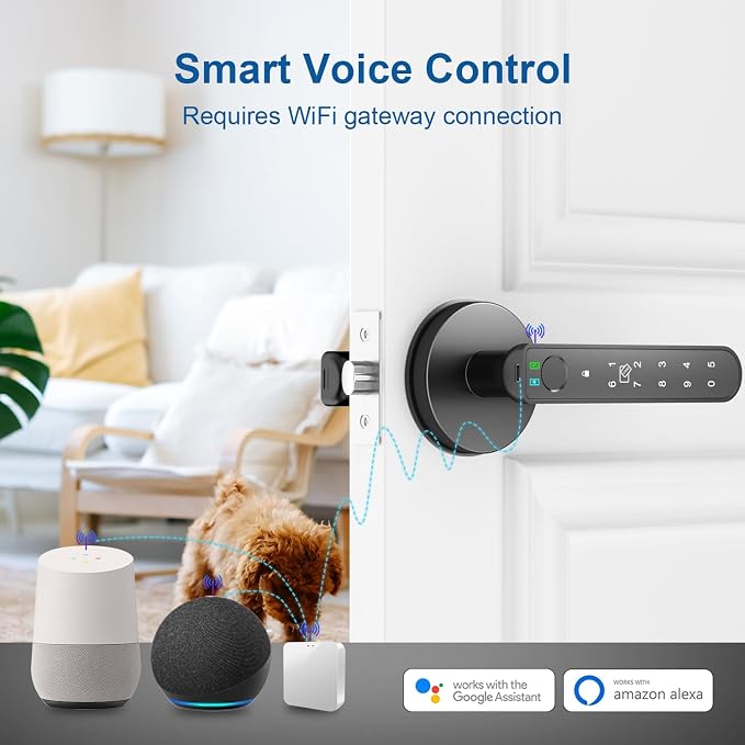 Fingerprint Door Lock, 6-in-1 Smart Door Knob - Image 5