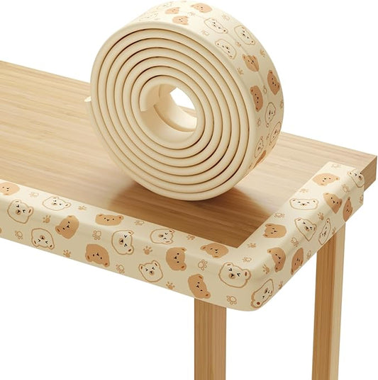 Edge Protector for Baby Proofing 6.5ft Heavy-Duty Soft Rubber Foam Furniture by Lonlown