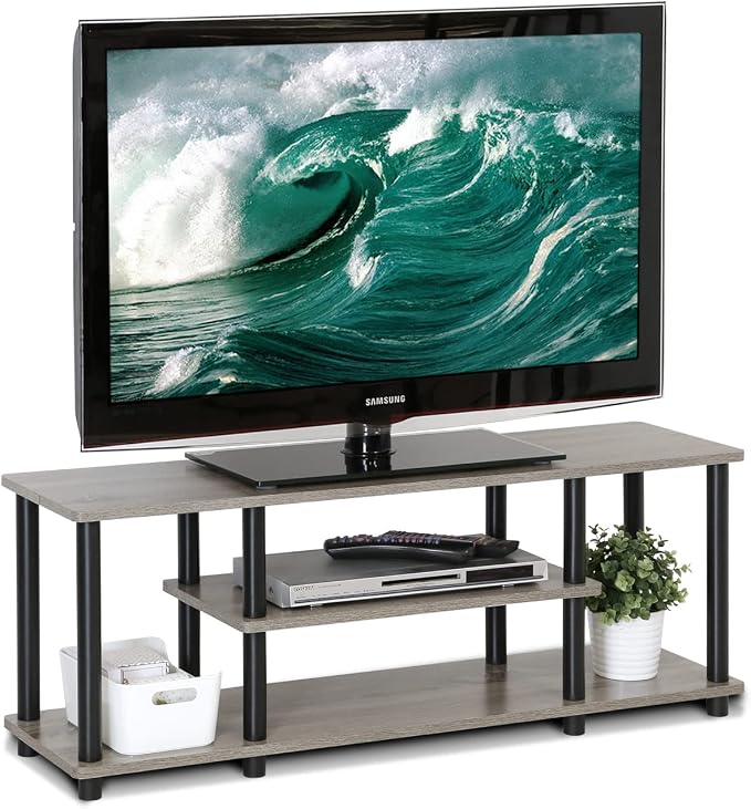 Furinno Turn-N-Tube No Tools 3D 3-Tier Entertainment TV Stand up to 50 inch TV - Image 3