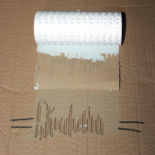 White Reflective Tape 4 inch, Outdoor Waterproof Hazard Conspicuity Warning - Image 2