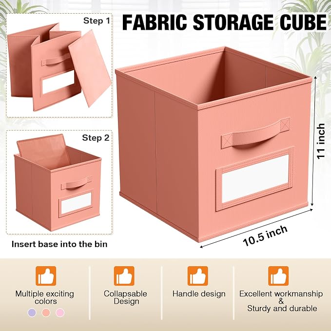 10 Pcs Fabric Storage Cubes - Image 3