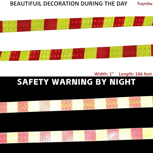 Reflective Tape Outdoor Waterproof 1 inch X 166 feet, High Visibility Hazard - Image 3