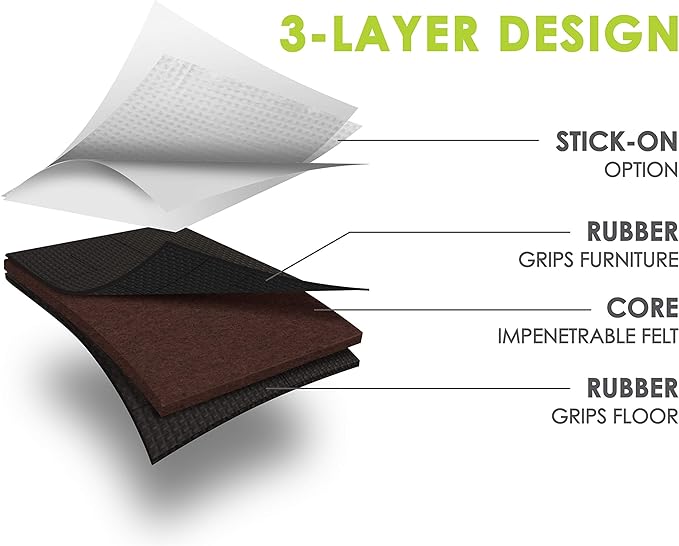 Slipstick GorillaPads 4 Inch Non Slip Furniture Gripper Pads Stops Sliding and - Image 3