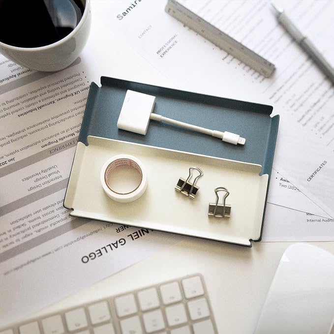 Aluminum Organizer Tray for Desk & Entryway - Image 7