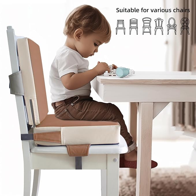 Booster Seat for Dining Table, PU Anti-Scratch Easy Cleaning Kids Toddler - Image 3