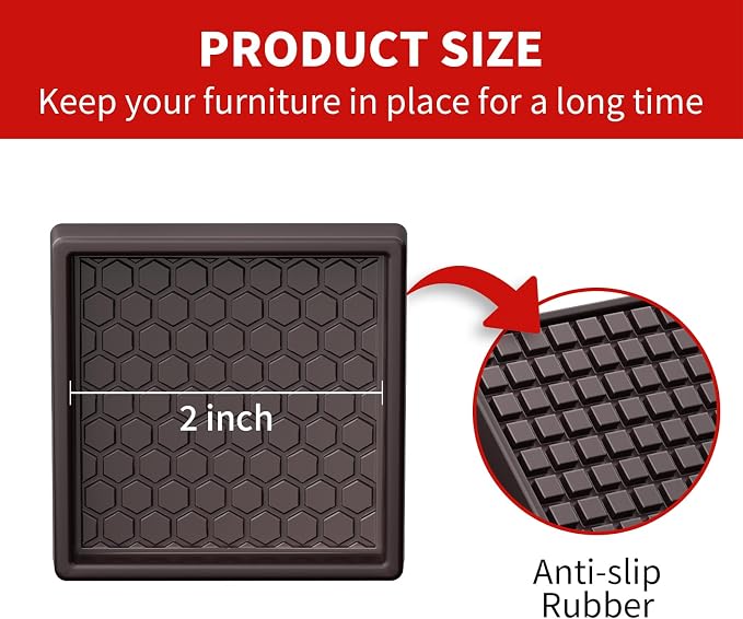 Ezprotekt Non Slip Furniture Pads, Anti Skid Furniture Coasters - Image 3