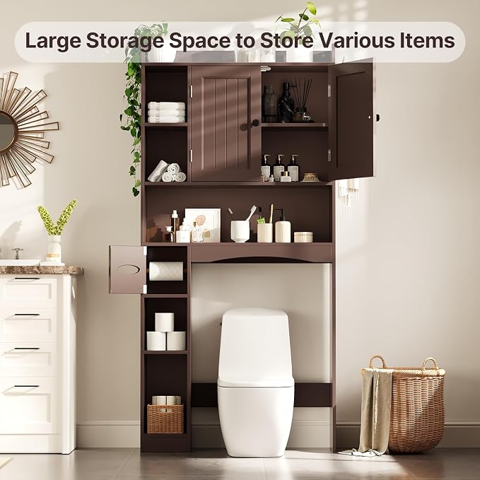 Gizoon Over The Toilet Storage Cabinet, Over Toilet Bathroom Organizer - Image 4