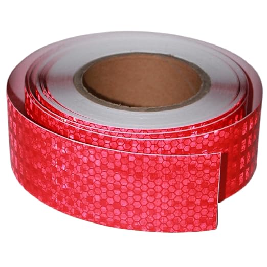Industrial Reflective Tape Red 2 inch Wide, Outdoor Waterproof Hazard by tuyrchu