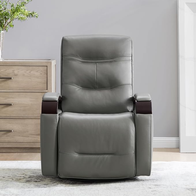 CHITA Genuine Leather Power Swivel Glider Rocker Recliner, FSC Certified Mid - Image 7
