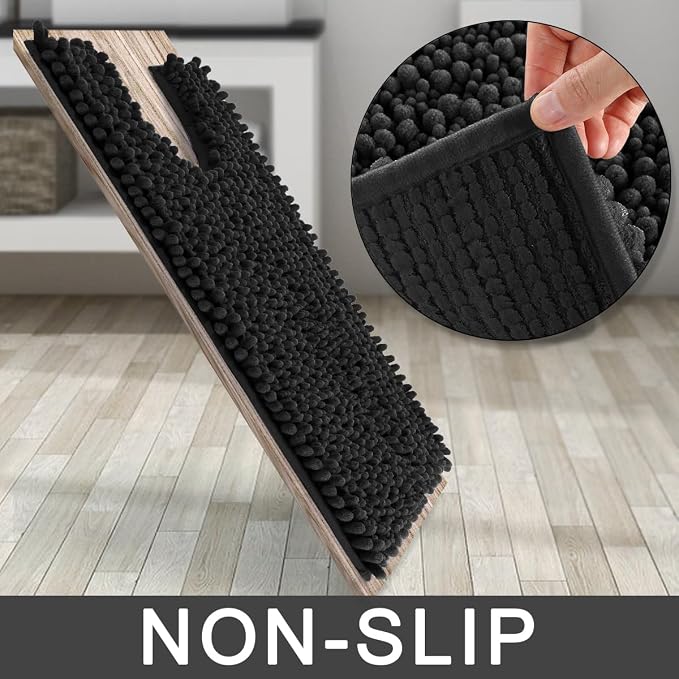 Yimobra Toilet Rug U Shaped Washable 24x20 Inch - Image 4