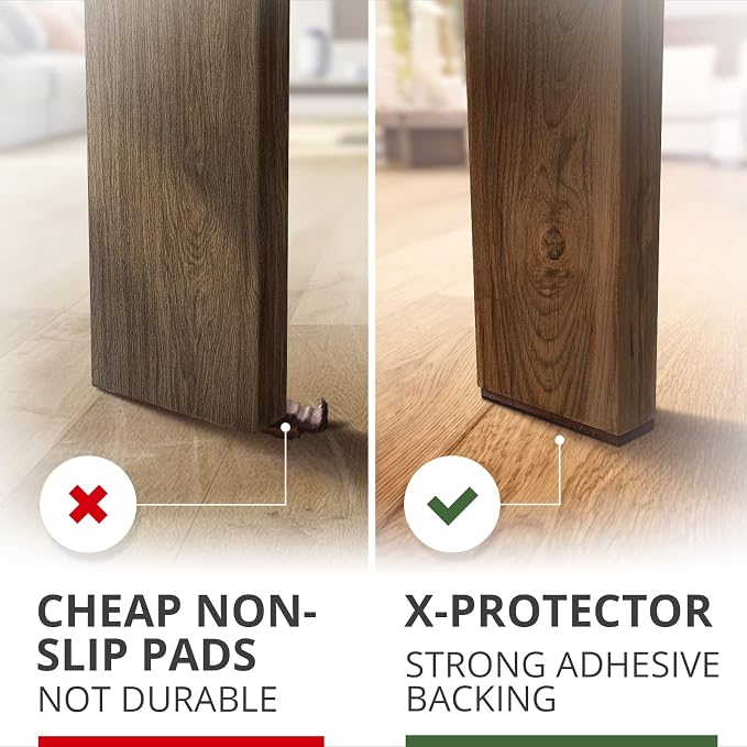 X-PROTECTOR Non-Slip Furniture Pads 8 PCS 1.5” x 5” - Image 4