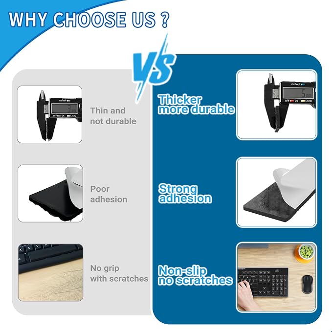 Premium Furniture Pads, Thick Non-Slip Pad Foot Cover Self-Furniture Gripper - Image 3