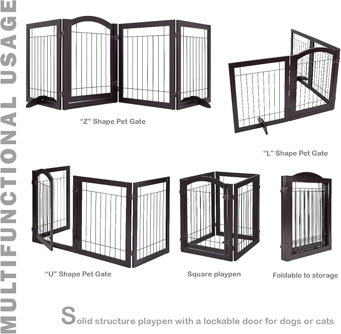 SPIRICH 96-inch Extra Wide 30-inches Tall Dog Gate - Image 5
